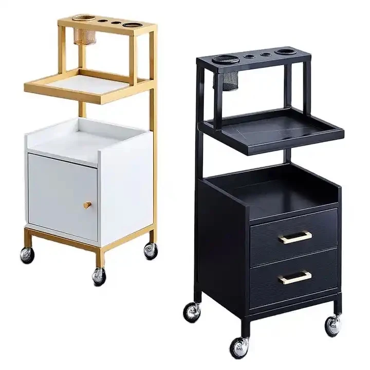 New Arrival High Gloss Salon Tool Car Hairdresser Beauty Trolley new arrival pu lining removable base plate aluminum tool case trunk motorcycle tail box