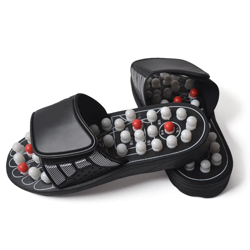 Acupuncture Pebble Massageador Sandal Massager Walking Stone Shoes Foot Massage Slippers Foot Reflexology Acupuncture Therapy