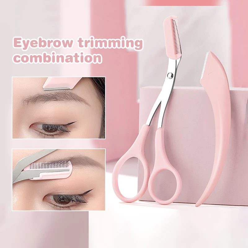 

Set Professional Eyebrow Trimming Knife Eyebrow Face Razor For Women Eyebrow Scissors With Comb Brow Trimmer Scraper Accessories