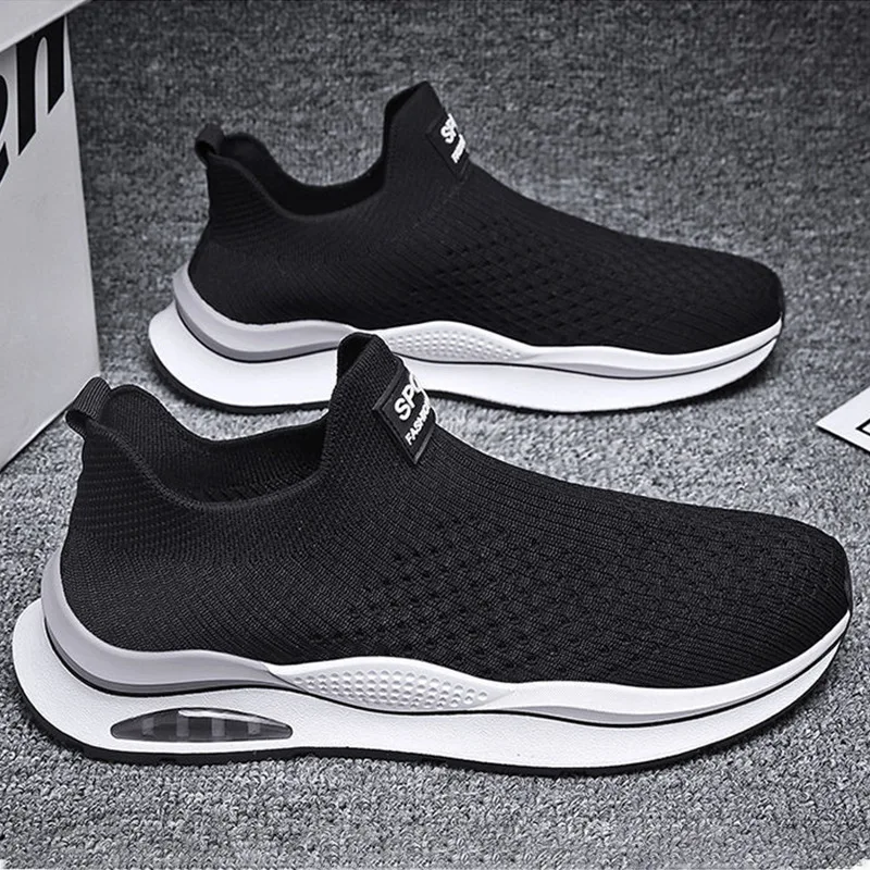 Man New Fashion Sneakers Breathable Trend Style 2023 Spring Summer Men\'s Sneaker Mesh Fabric Slip on Male Sneakers Mens Shoes