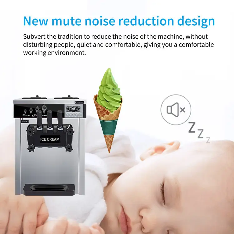 18~22L/H 110V 220V Commercial Soft Serve Ice Cream Make Machine Price Professionals Maker For Sale 5
