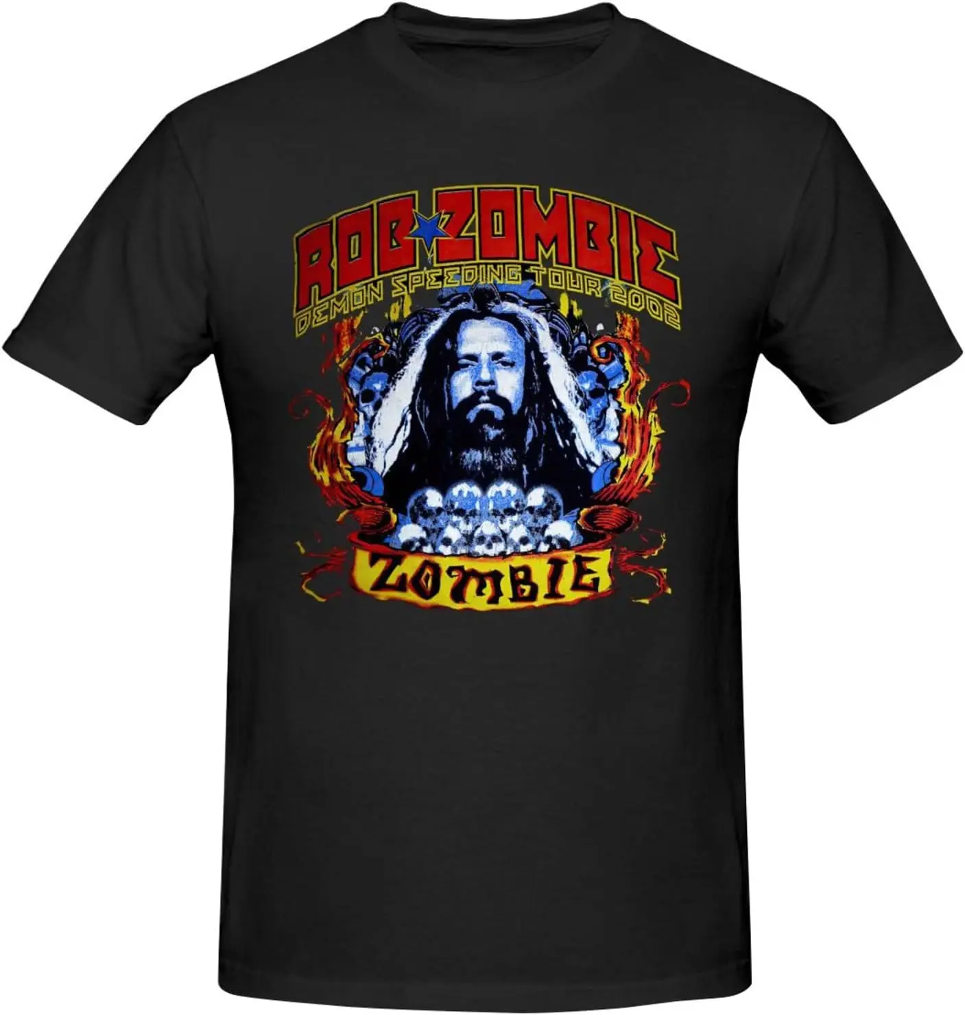

Dad Crew-Neck T Shirts for Rob Zom bies Tee,Comfortable Vintage Short Sleeve Tees