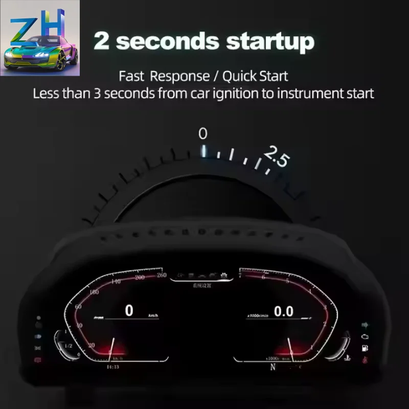 10.25-INCH Screen LCD Instrument Panel Dashboard Speedometer Digital Cluster for bmw 3 Series E90 E92 E60 2005-2012