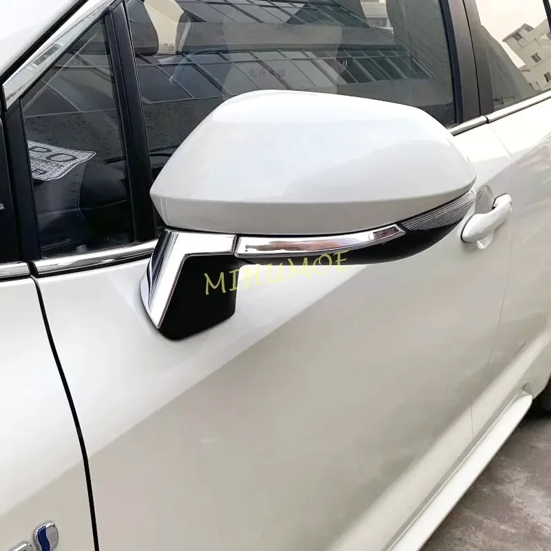 크롬 사이드 백미러 트림 커버 스트립 2019-2024 Toyota Corolla Sport Hatchback Sedan Touring Suzuki Swace