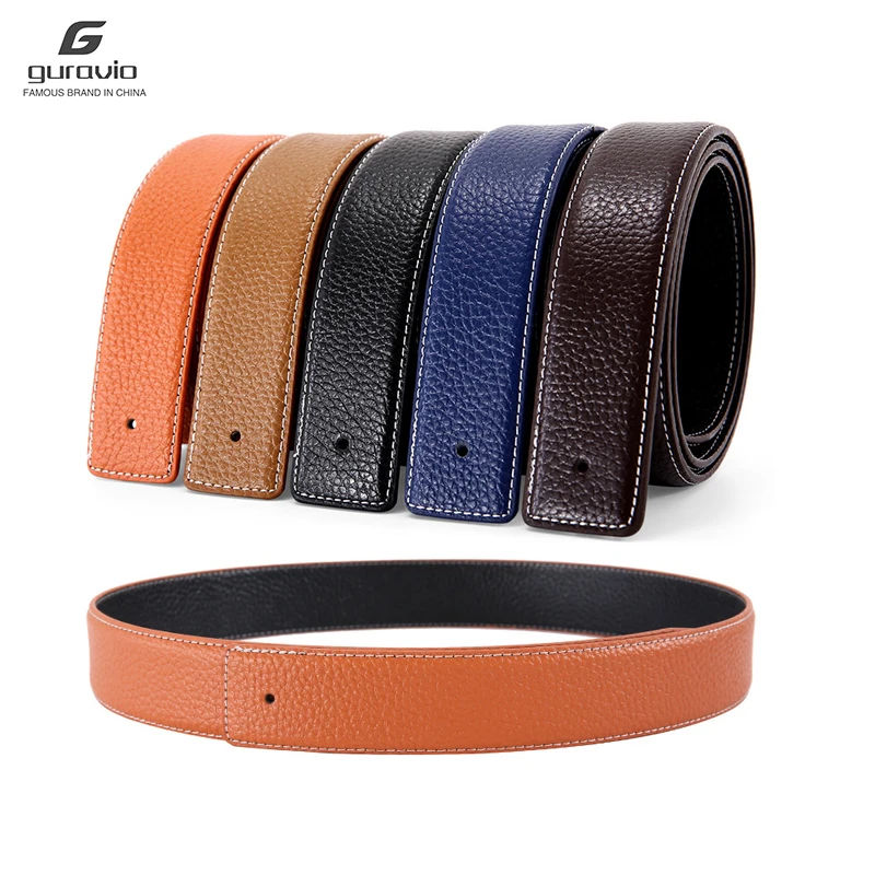 

New Luxury Brand Belts Men High Quality Pin Buckle Male Strap Genuine Leather Waistband Ceinture Men's No Buckle 3.8cm H Belt