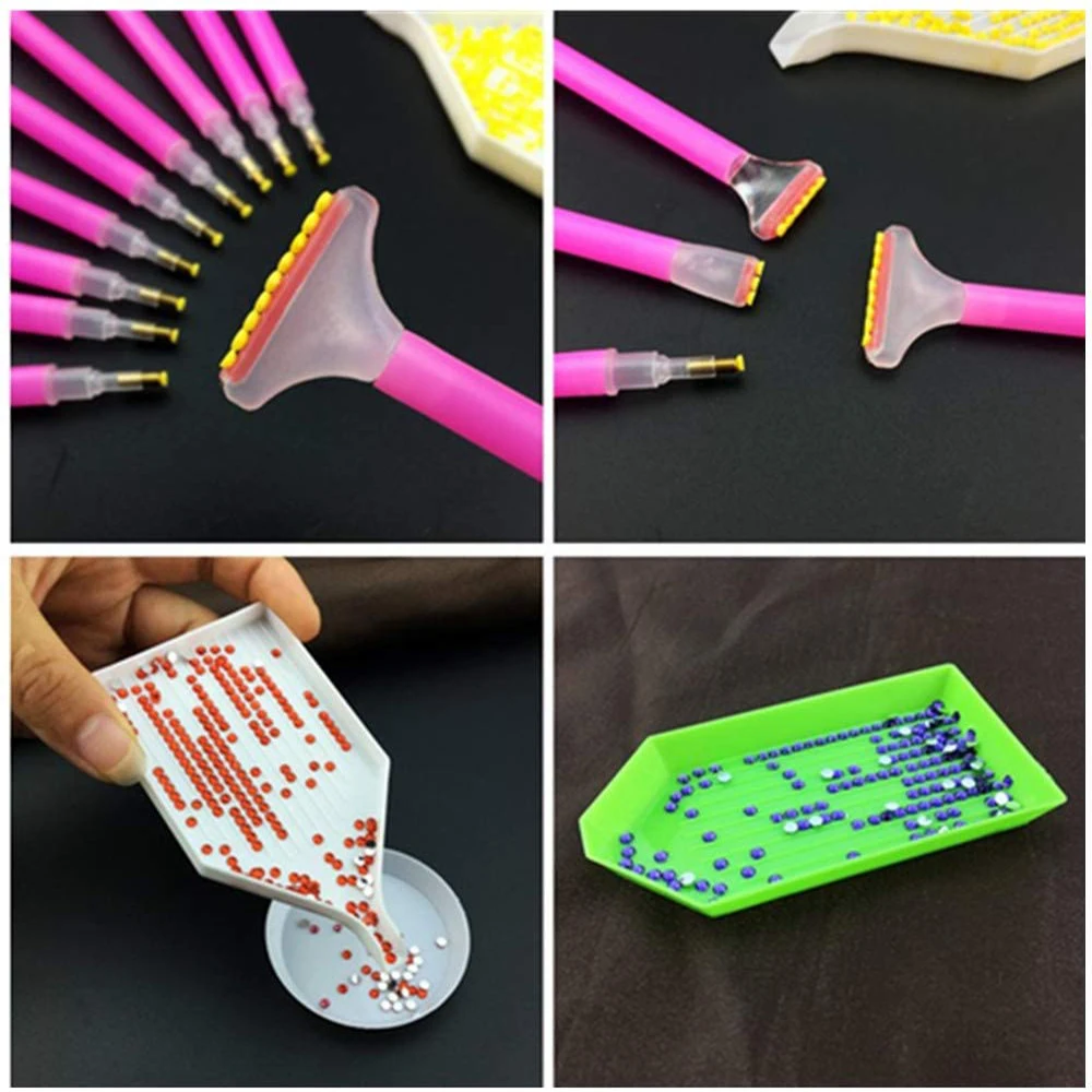 Diamond Painting Storage Box Accessories DIY Kit with Bottles Tray Pen Wax Putty Stickers Tools Set Mosaic Container Accessory S9b70e101e3504a50812c15cda2794384T