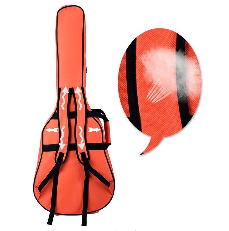 40/41 Inch Guitar Bag 6 MM Thick Sponge Soft Case Gig Bag Backpack Oxford Waterproof Guitar Cover Case with Shoulder Straps
