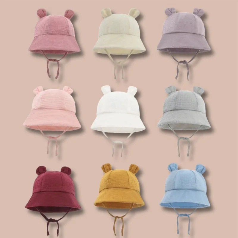 

Spring Summer Hat Baby Girl Hat Beach Sun Cap Toddler Boys Fisherman's Cap Outdoor Cartoon Kids Panama Cap Baby Bucket Hat