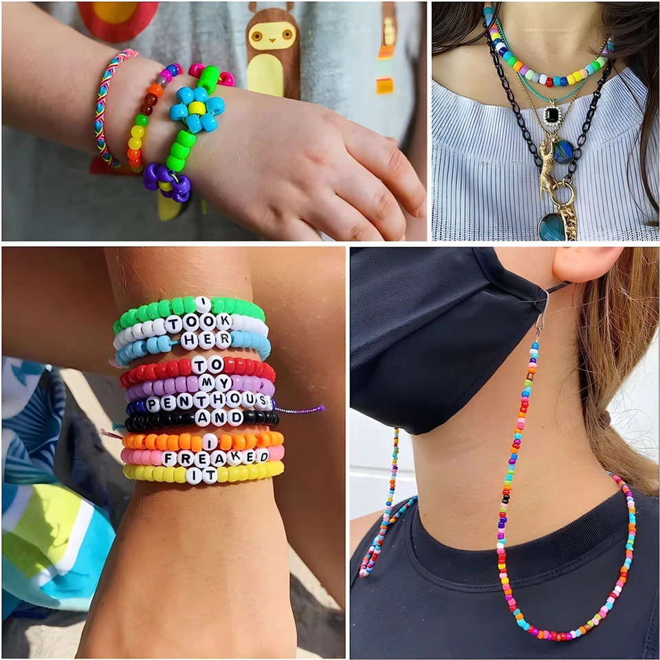 Set di perline arcobaleno per la creazione di gioielli DIY e di Lavoretti creativi | Flying Tiger Copenhagen