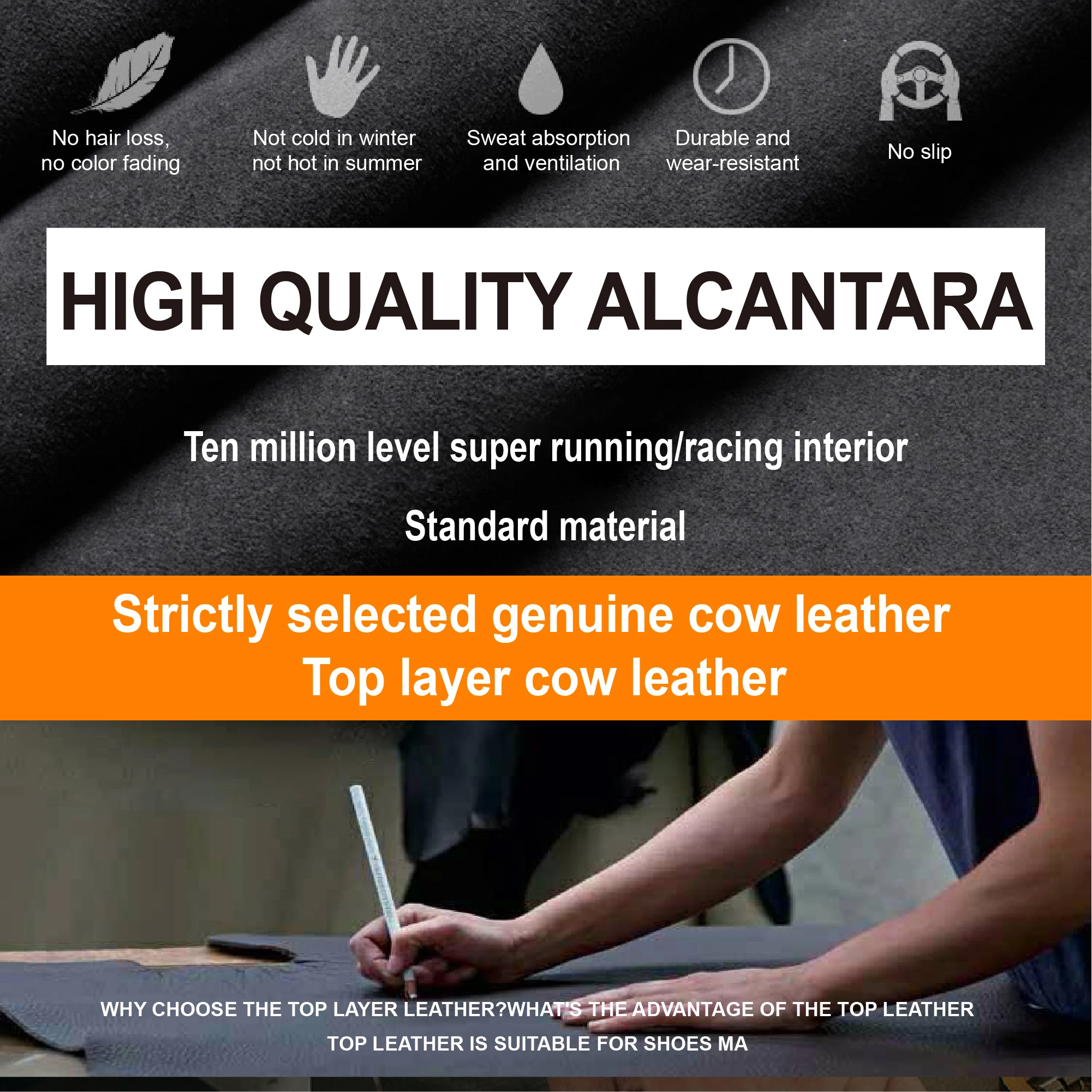 Comfort Middle Heel Genuine Cowhide Shoes For Waiter Airline Stewardess Crew Shopping Trainman Attendant Office Worker 6