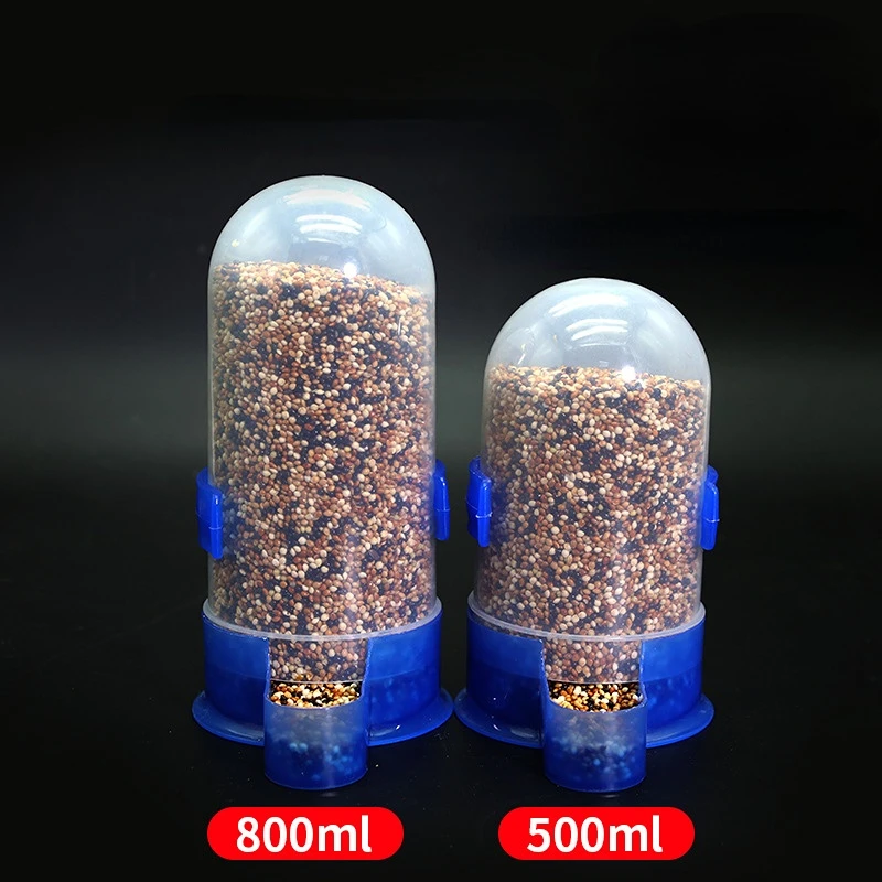 Random 1 Pc Bird Feeder Automatic Drinker Bird Food Container Pigeon Parrot Drinking Water Feeding Dual Use Parrot Pet Supplies