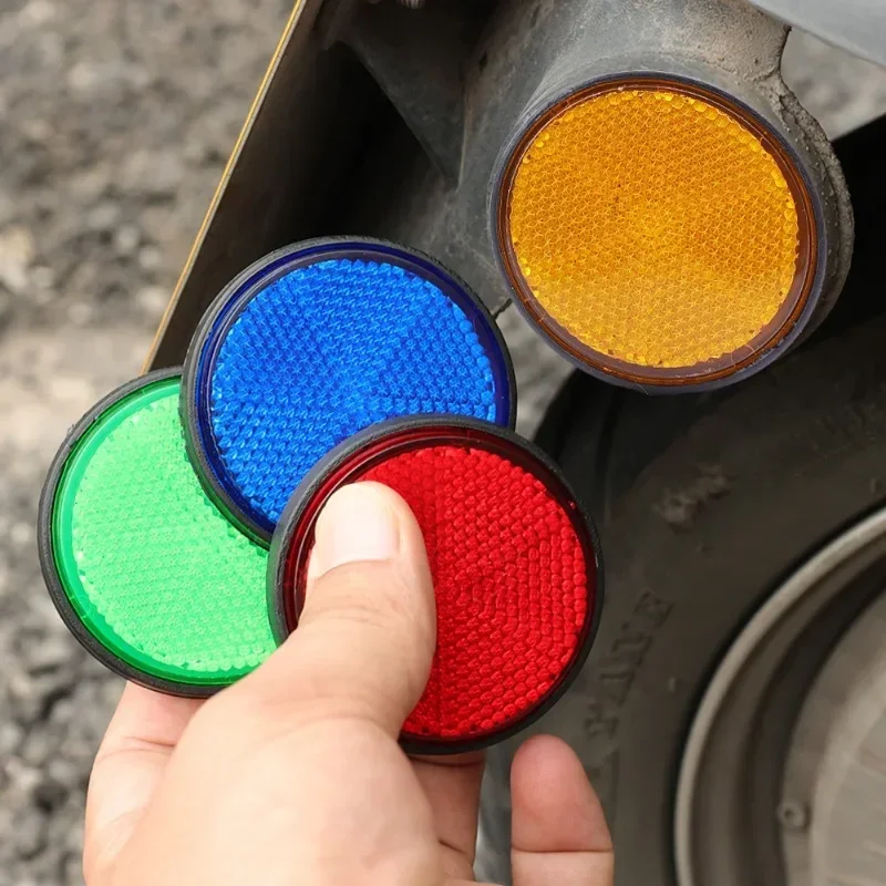 Réflecteur Circulaire Étanche à l'Eau et à la Poussière pour Moto, Véhicule Électrique et Vélo, Fixation à Vis Hexagonale, 6mm