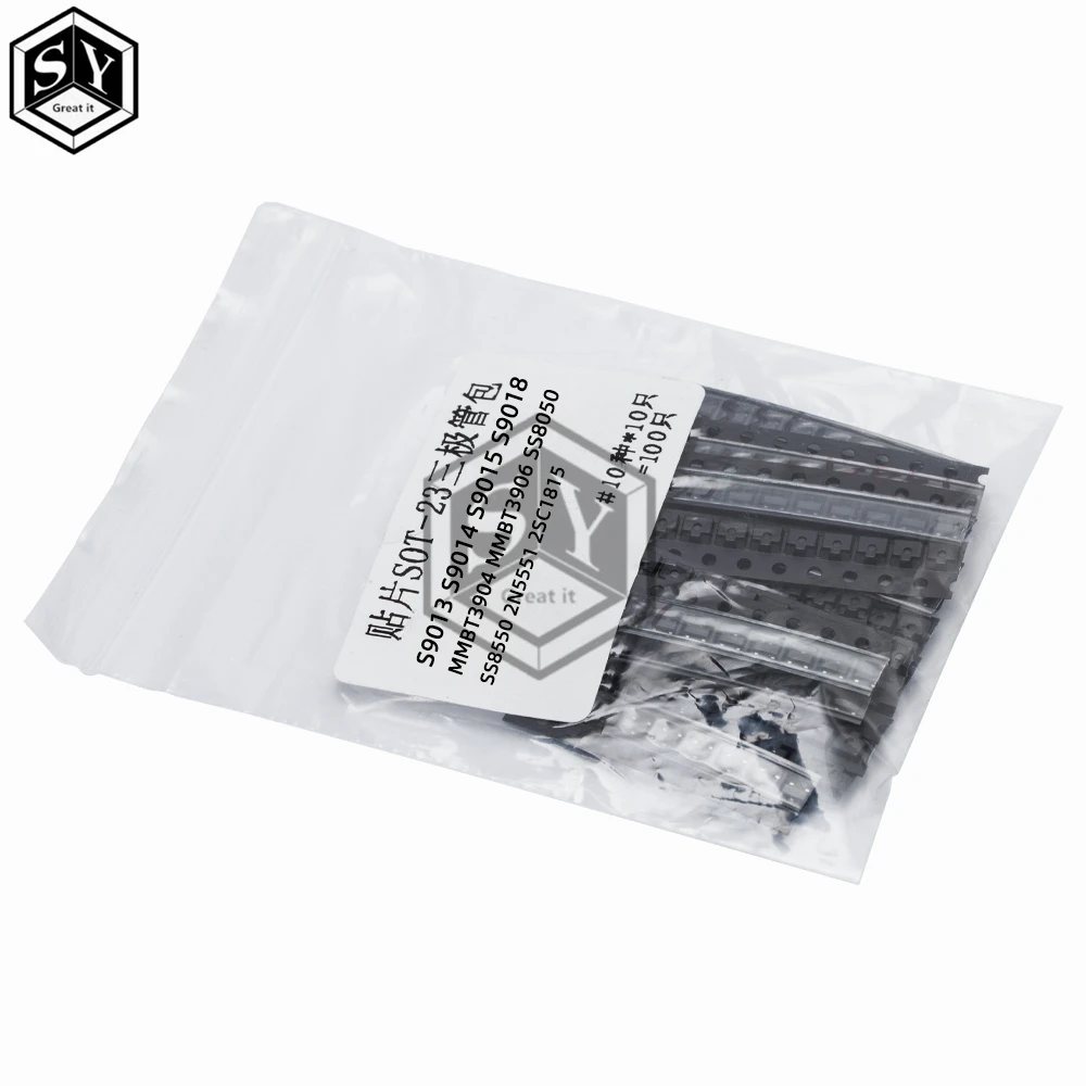 Enhanced SMD Transistor Kit - 100 Pieces, 10 Varieties