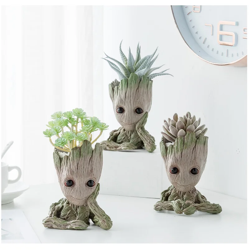  Cute Baby Groot Pen Cum Flower Pot For Kids | Home Decor | Office Desk