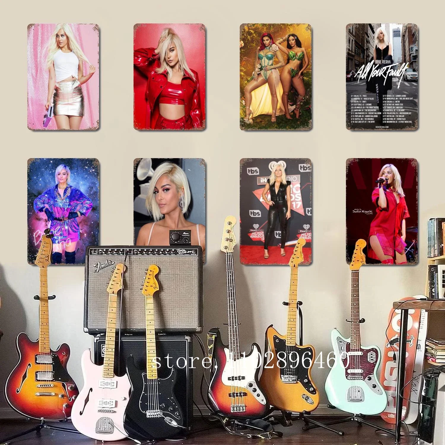 Bebe Rexha  Metal Plaques & Signs wall decor Vintage Tin Signs Captain Metal Poster Decor for Bar Pub Club Wall Decoration