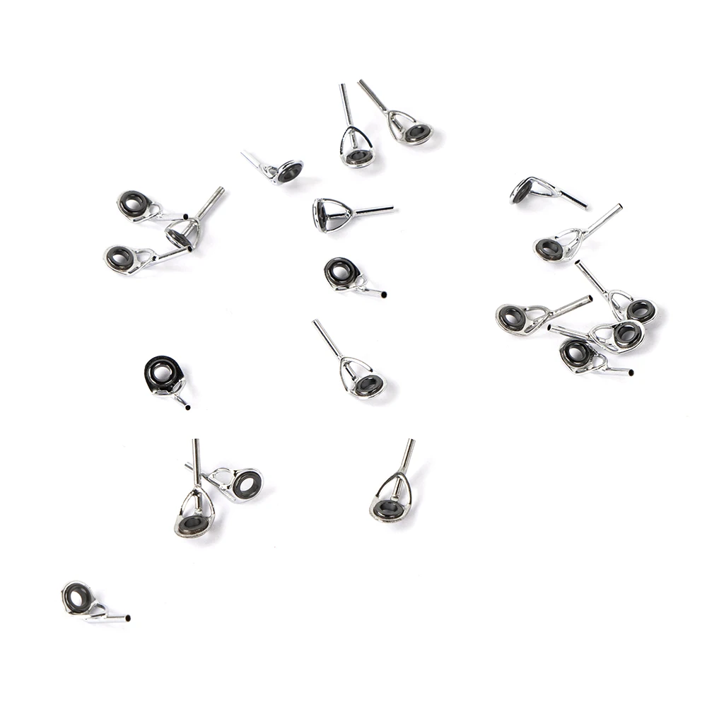 

10 pieces of fishing rod guide rod top ring rod repair kit, fishing inner diameter size 9.0-2.2mm