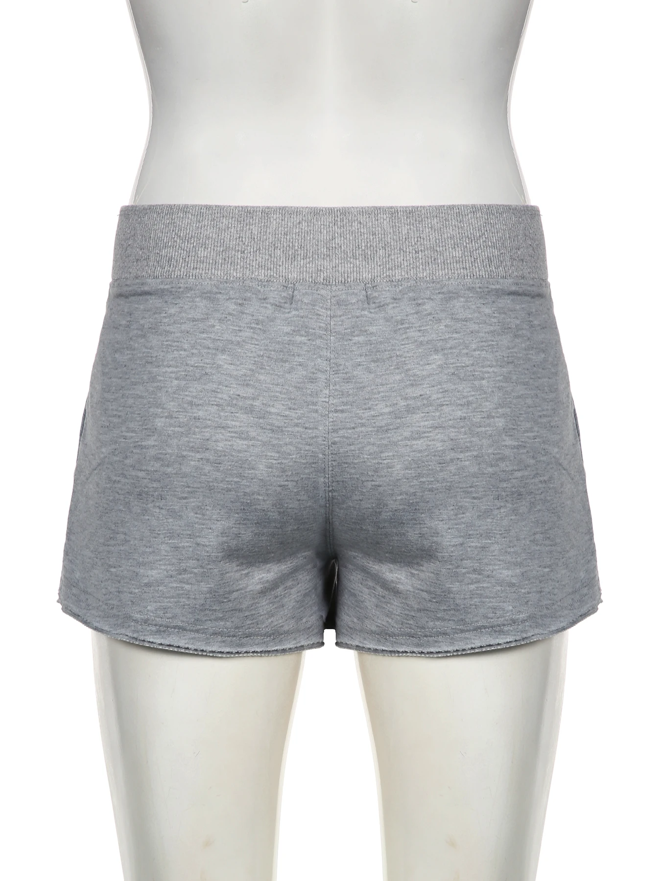 IAMSURE Sporty Activewear Casual Bandage Shorts Slim Basic Solid Low-Waisted Shorts Women 2024 Summer Fashion Streetwear Ladies