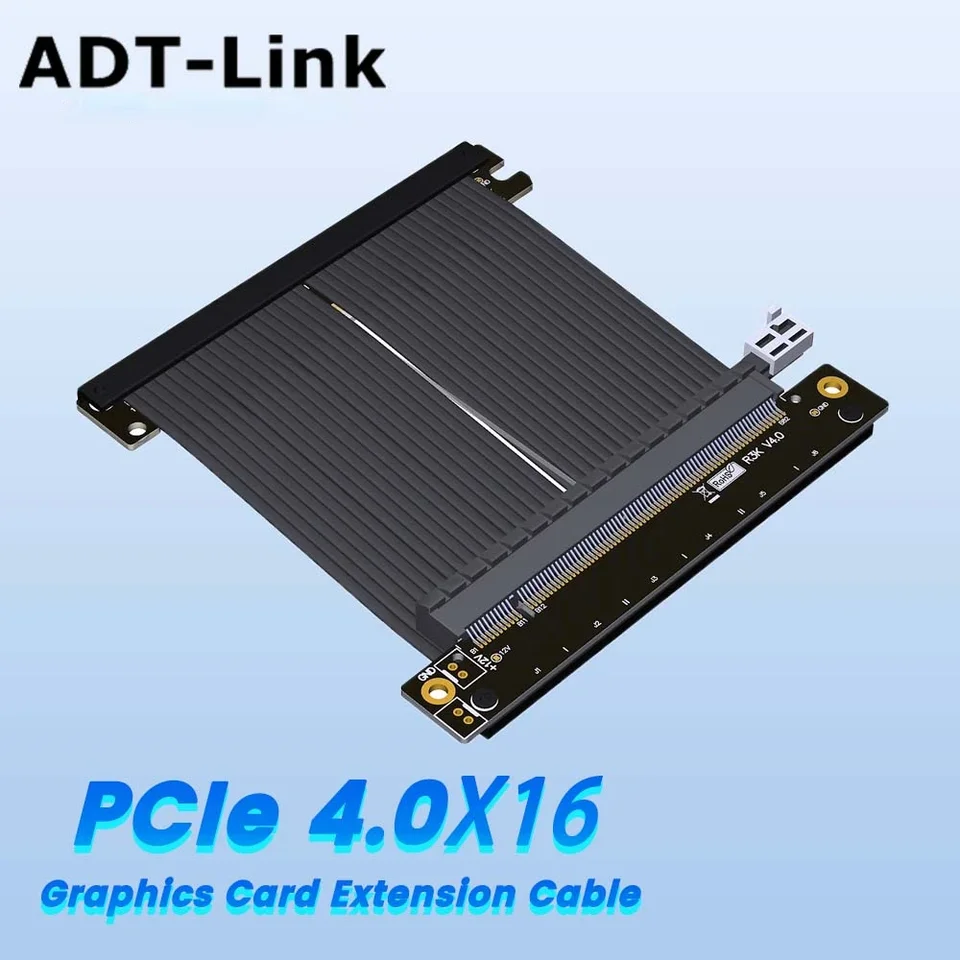 ADT-Link PCIe 4.0 x16 Riser Cable RTX 3090 RX6800xt Graphics Card