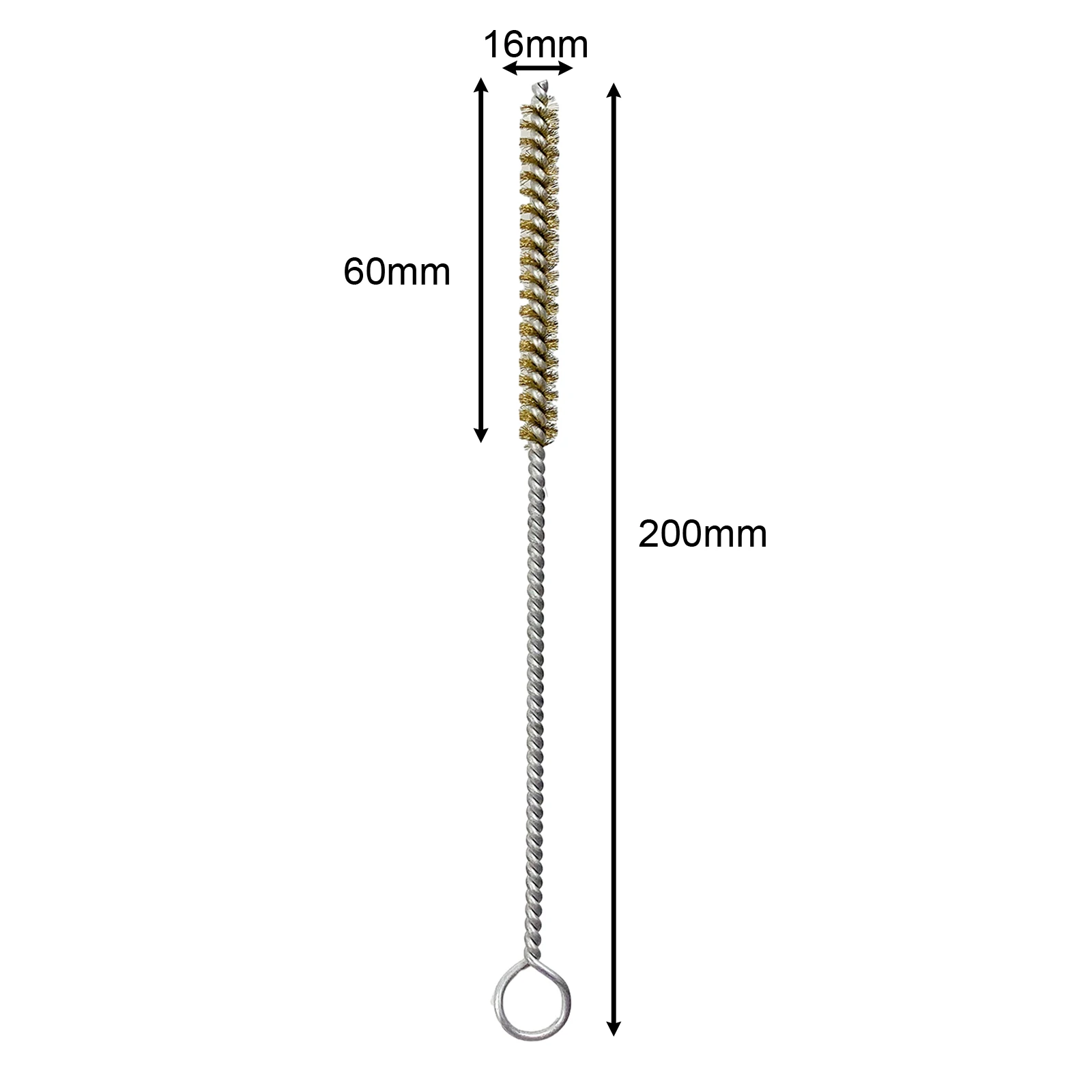 Flexible Multipurpose Brass Pipe Brush for Cleaning and Polishing