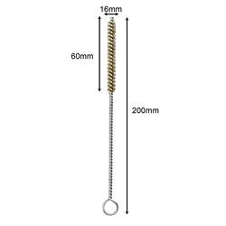 Flexible Multipurpose Brass Pipe Brush for Cleaning and Polishing (Diameter 16mm)