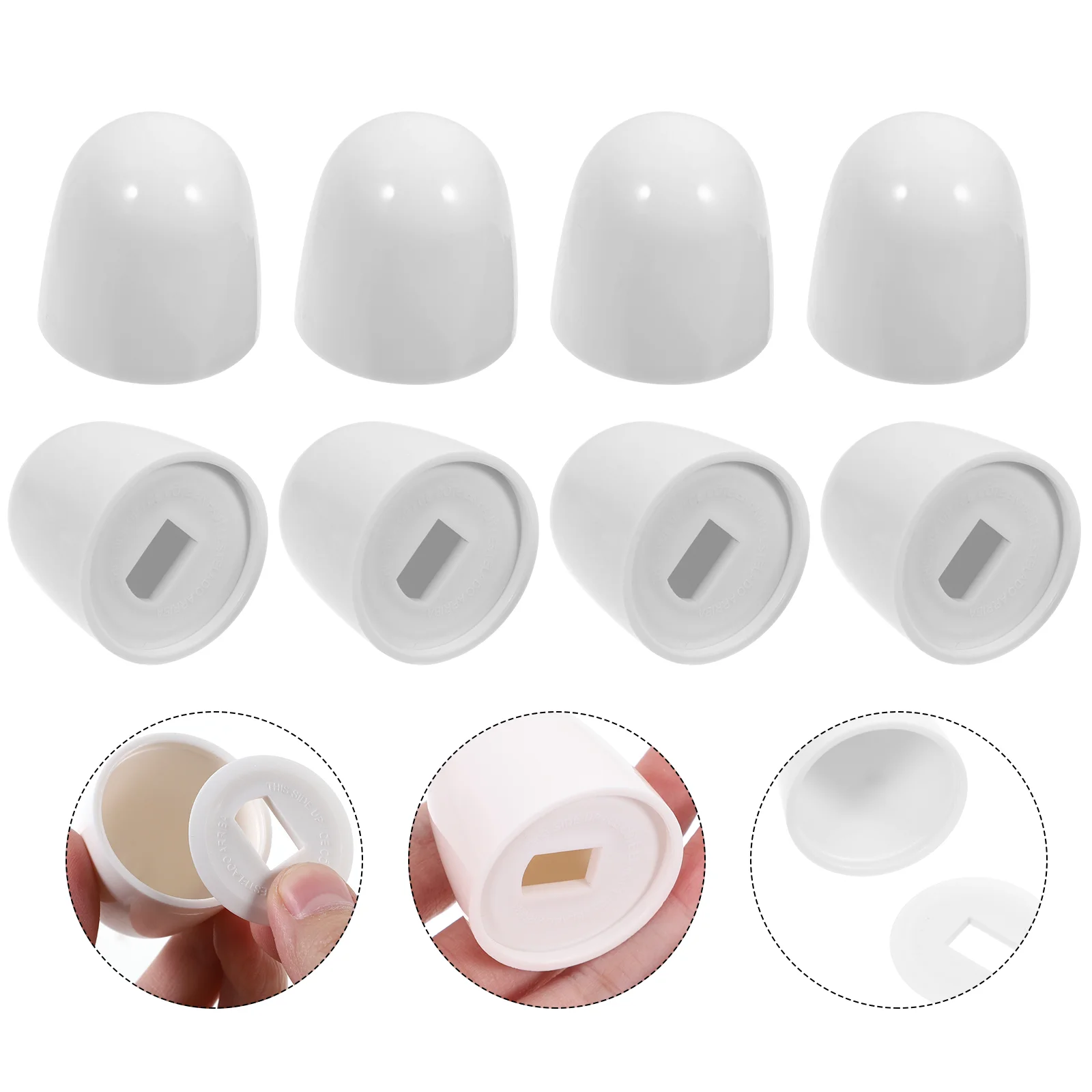 

8pcs Toilet Bolt Caps Universal Toilet Bolt Caps Toilet Bowl Screw Covers