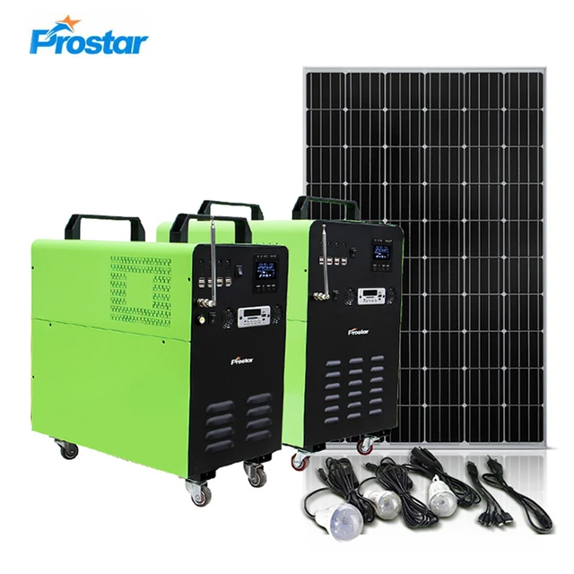 Prostar solar portable power station 1000w for heavy duty power supply