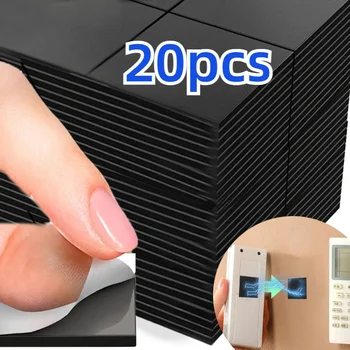 20PCS Square Magnetic Sheets Self Adhesive Magnets Soft Magnetic Sheet for Household Office Flexible Stickers Craft Fridge Decor