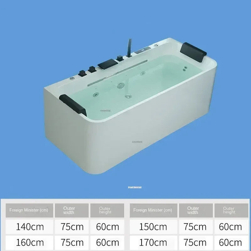 Bathroom Jacuzzi Intelligent Constant Temperature Surf Massage Bathtub Apartment Household Adult Japanese Style Bath Tub N 6