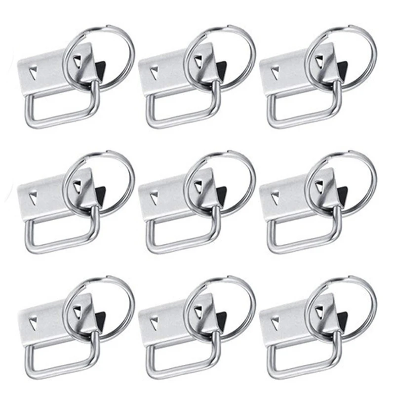 

40pcs for Key Fob Hardware with for Key Rings for Bag Wristlets Ribbon Webbing
