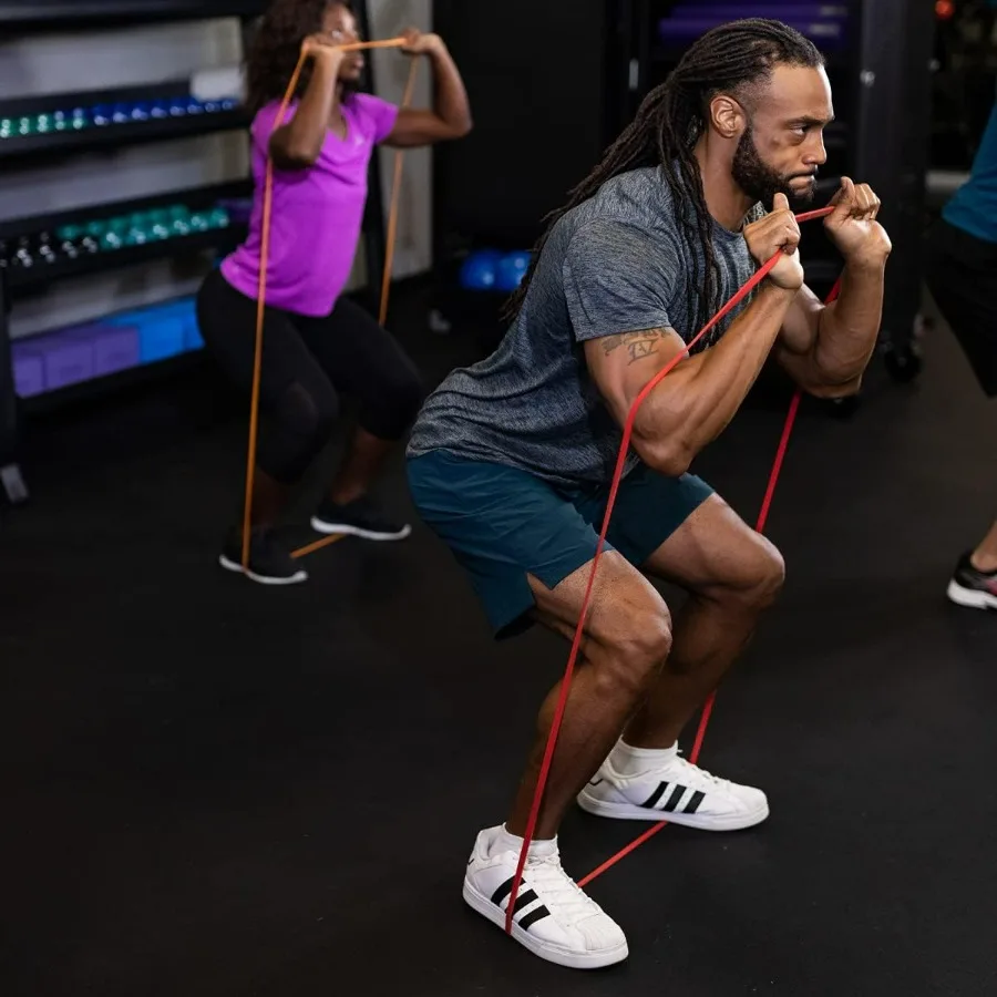 Power Systems Strength Band for Resistance Training and Muscle Building in Home Gym Office or Travel Durable Adjustable Portabl