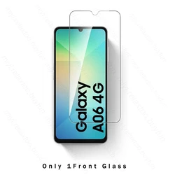Multi-Functional Protective Glass Case with Camera Lens Screen Protector for Samsung A06 4G (Only 1Front Glass)
