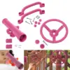 Playground Equipment Pink Set Pirate Telescope Steering Wheel Handle Bars for Jungle Gym Swingset Backyard Treehouse Parts 4