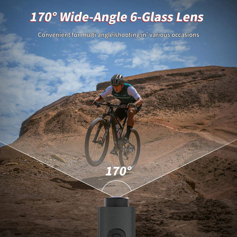 Action Camera 5K 30M Waterproof Sport Camera Road Bike Motorcycle Helmet EIS Anti Shake Bicycle Drive Recorder DV