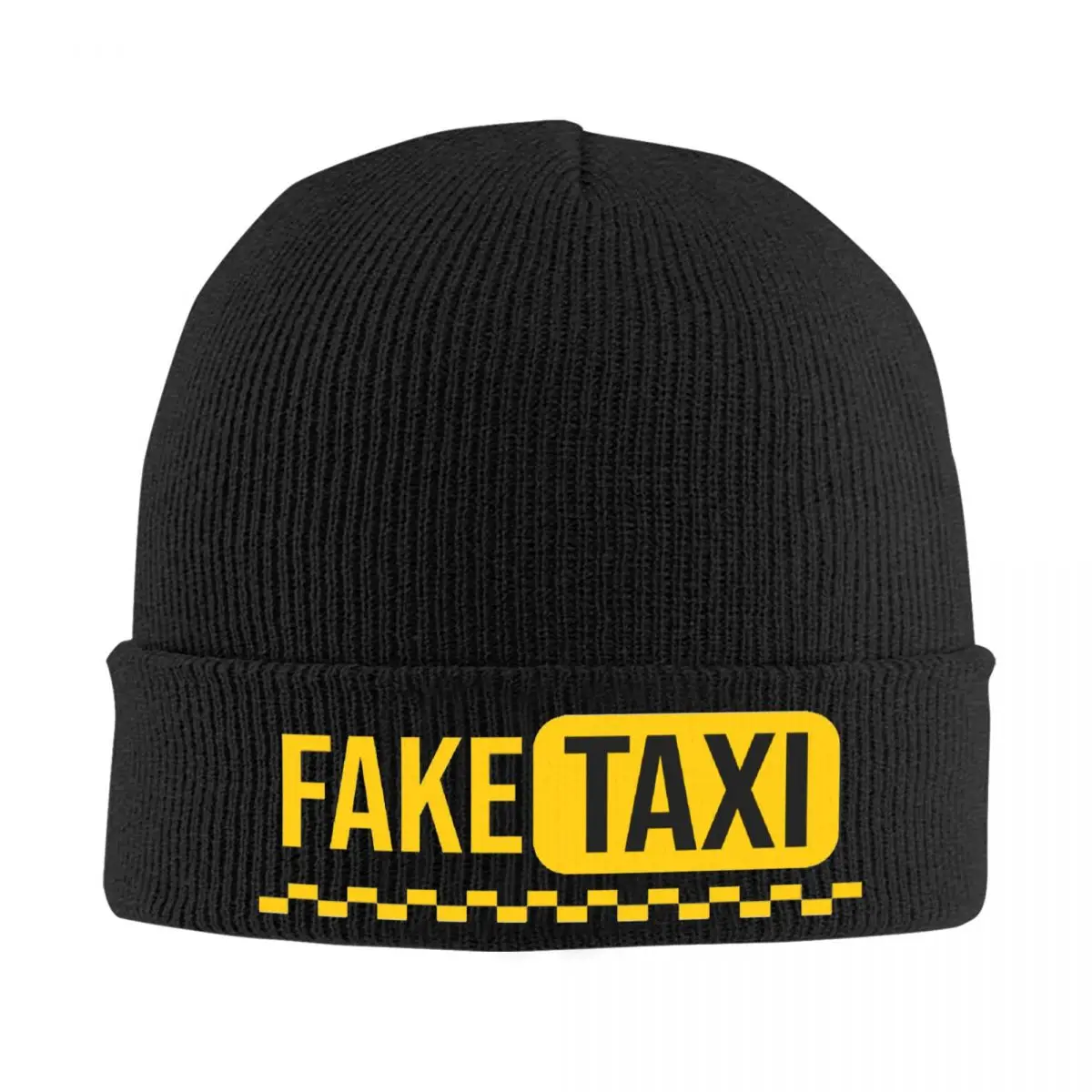

Fake Taxi Driver Skullies Beanies Caps Hip Hop Winter Warm Women Men Knit Hat Unisex Adult Bonnet Hats