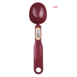 Precision Digital Spoon Scale for Accurate Kitchen Measurements (Red)