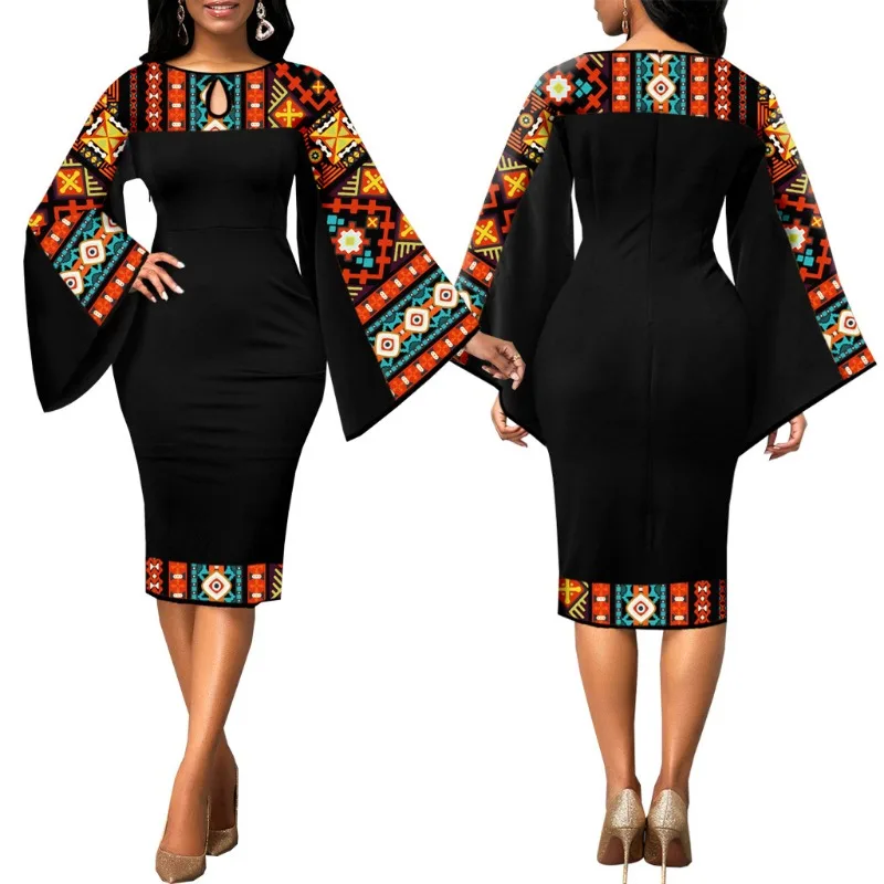 

Платье женское из полиэстера, 3XL, 4XL, 5XL