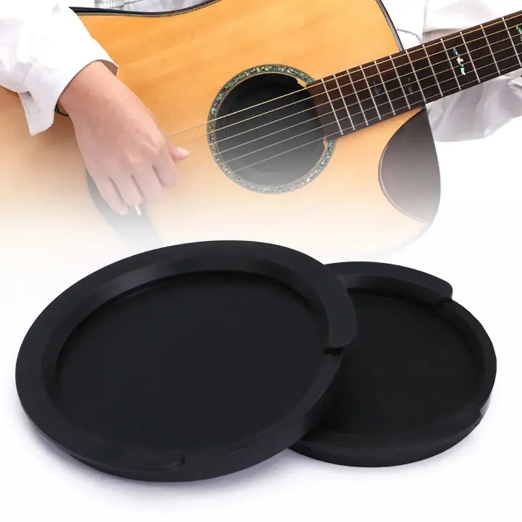 Silicone Acoustic Classic Guitar Sound Hole Cover Guitar Noise Reduction Accessories 2 Sizes Buffer Block Stop Plug Parts guitar accessories