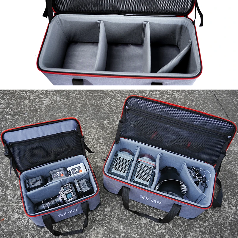 SHIYAN 다기능 사진 보관 라이트 백, 배터리 Apure 조명 200D 200X DSLR 카메라용