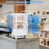 Commercial Cake Display Refrigerator 2.1 Cu.FT Single-Door Merchandiser with Interior LED Lighting Double-Layered Glass Countert 3