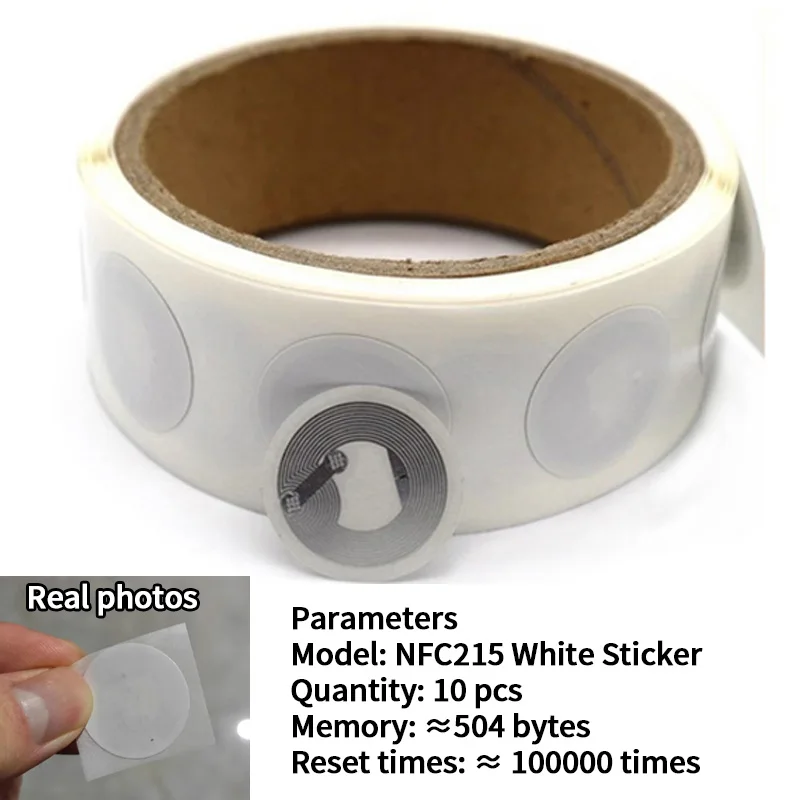 תג אלקטרוני NFC RFID צ'יפ חכם בתדר גבוה 13.56MHZ עם דבק עצמי ISO 14443-A פרוטוקול WIFI Bluetooth חיים חכמים