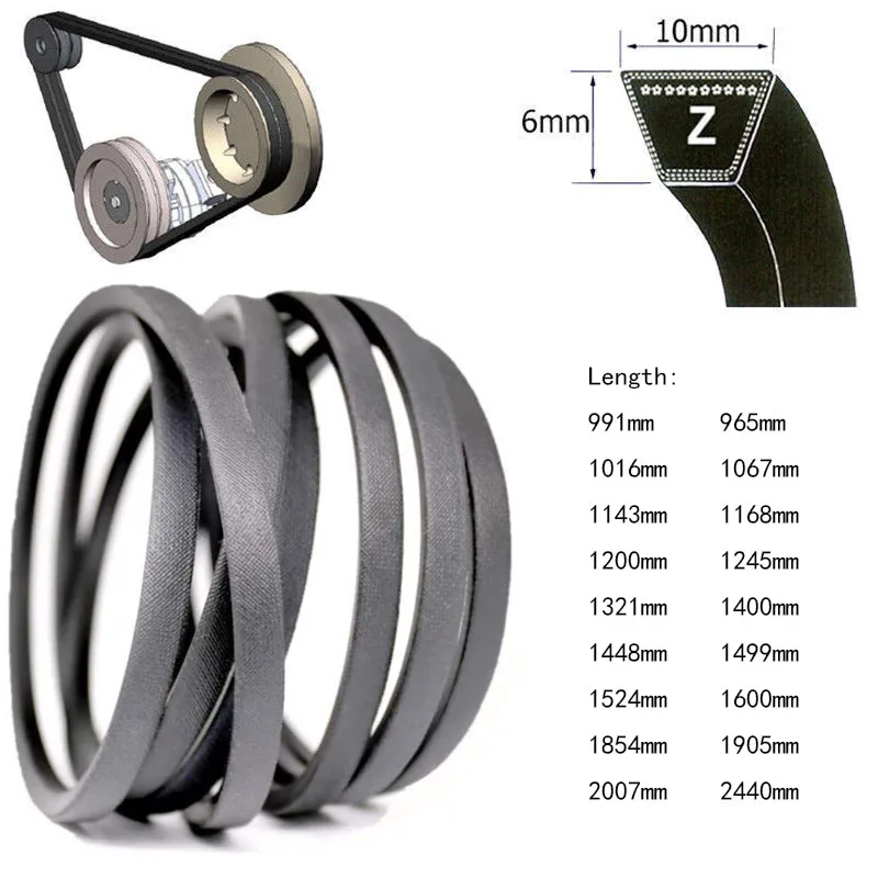 Transmission Drive Belt Rubber Belt Agricultural Machinery V-Belt Industrial Triangle Belt 450mm to 940mm Sizes 1PCS