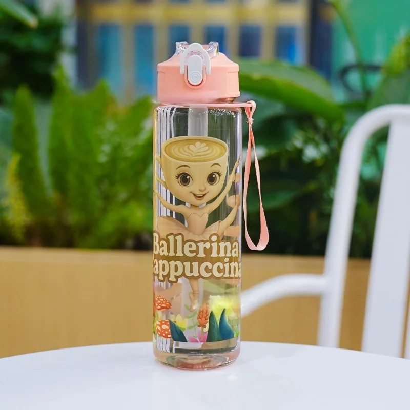 Italian Cartoon Sports Water Bottle - 750ML Outdoor Drinking Cup, Perfect Christmas Gift