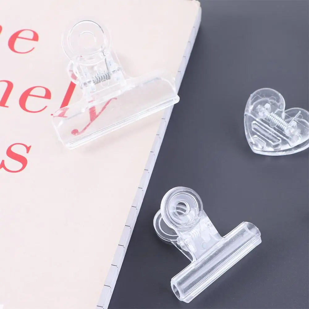 

5 шт./набор, прозрачные Зажимы для бумаг