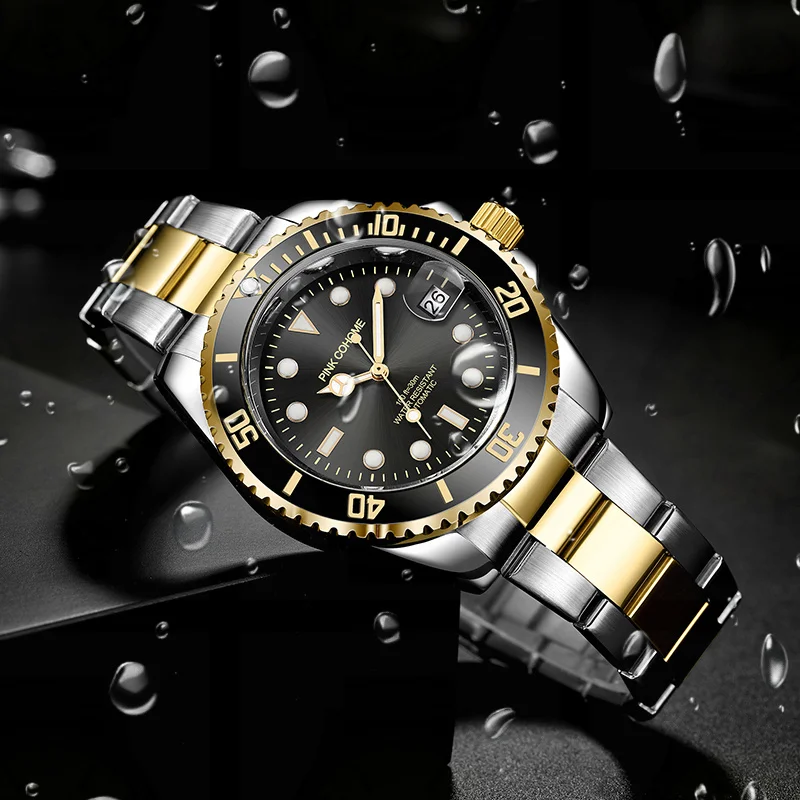 Orologi Meccanici Da Uomo Orologi Da Polso Automatici Diver Luxury Waterproof Uhr Herren Mechanische Automati Herrenuhr Uhren