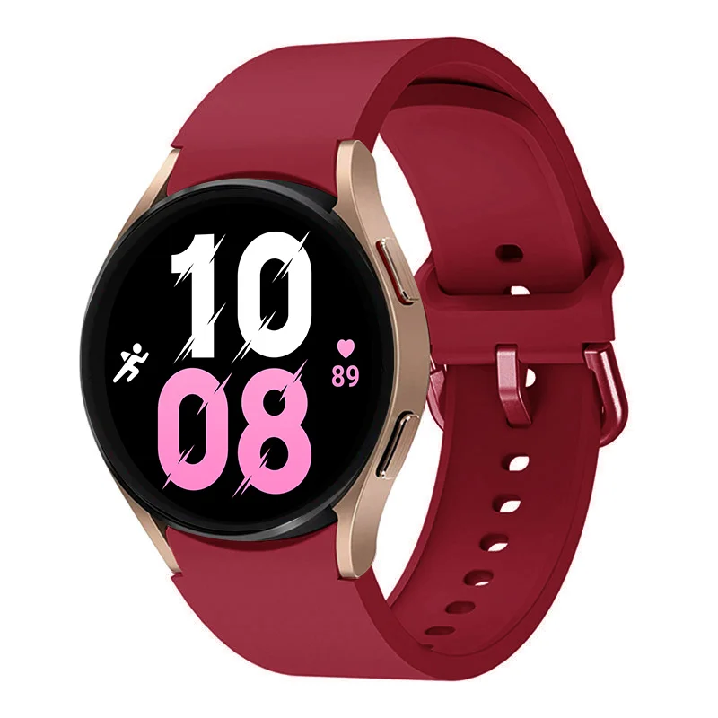 

Ремешок 20 мм для часов Samsung Galaxy watch 6 Classic/5 pro 45 мм/4 44 мм 40 мм, силиконовый браслет 46 мм 42 мм Galaxy Watch 4 classic/5