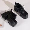 Women Heels Platform Square Lace Up Party Role Play Uniform Dress Shoe Fashion High Trifle Base Leather Loafers Lolita Mary Jane 5