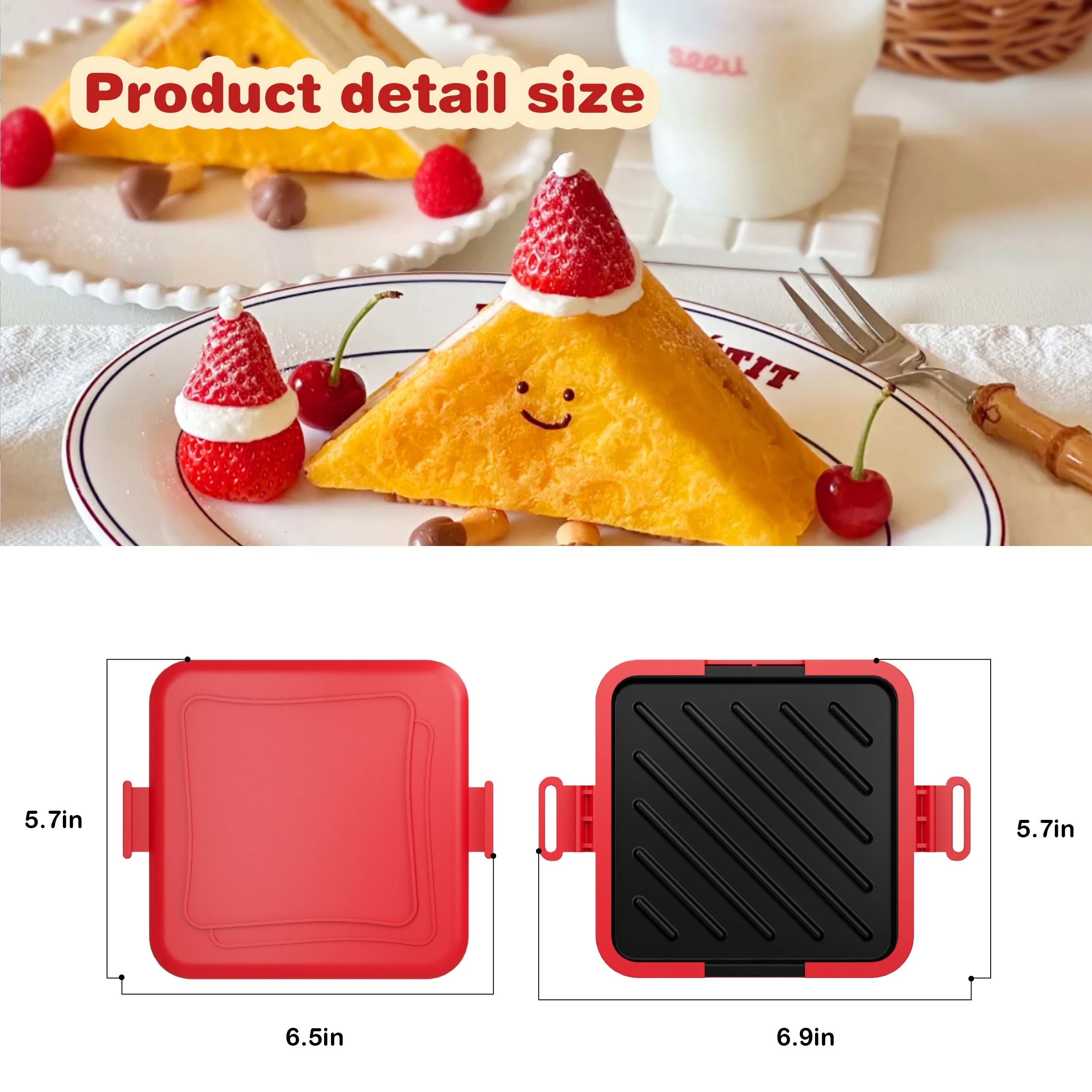 Microwave Sandwich Maker Pan – Quick, Crispy Toast Baking Tray, Non-Stick, Food-Grade Iron, Ideal for BBQ, Sausages, Chicken Win 3