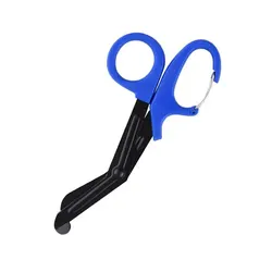 Enhanced Rescue and Emergency Tactical Shears, 18.5cm - Versatile Gauze and Clothing Cutter (18.5cm Blue)