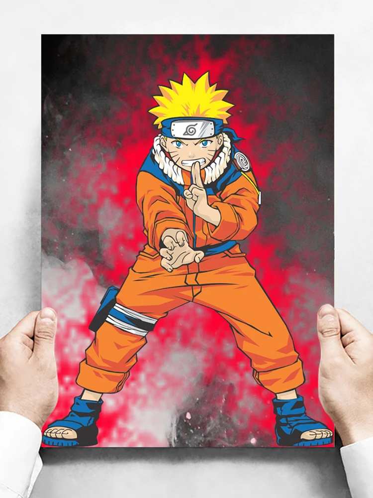 Naruto Shippuden - Photo Team 7 Poster Emoldurado, Quadro em