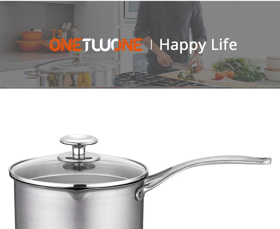 Description Picture 2 of item18CM Pure Titanium Pot Milk Pot With Glass Lid Portable Noodle Pot Camping Cooking Wok Kitchen Cookware